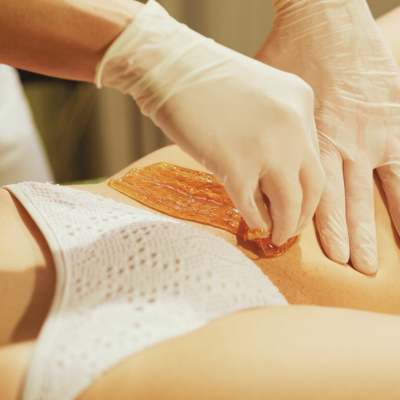 Zuckerpaste in Spiralenform